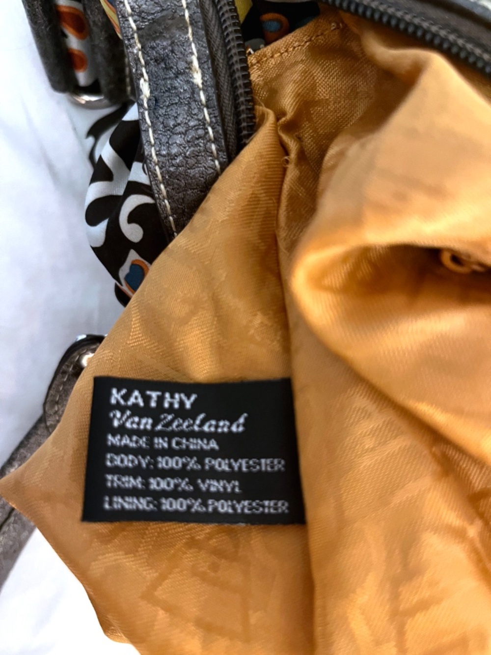 Vintage Boho Kathy Van Zeeland Floral Crown Satchel Purse Charm Bag - Picture 6 of 8